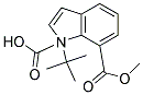 1-TERT-BUTYL 7-METHYL 1H-INDOLE-1,7-DICARBOXYLATE Struktur