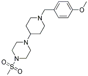 1-[1-(4-METHOXYBENZYL)PIPERIDIN-4-YL]-4-(METHYLSULFONYL)PIPERAZINE Struktur