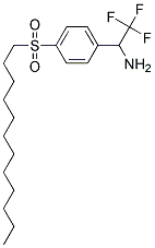 1-[4-(DODECANE-1-SULFONYL)-PHENYL]-2,2,2-TRIFLUORO-ETHYLAMINE Struktur