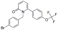 1-(4-BROMOBENZYL)-6-[4-(TRIFLUOROMETHOXY)PHENYL]PYRIDIN-2(1H)-ONE Struktur