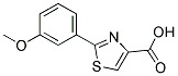 2-(3-METHOXY-PHENYL)-THIAZOLE-4-CARBOXYLIC ACID Struktur