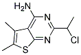 2-(1-CHLOROETHYL)-5,6-DIMETHYLTHIENO[2,3-D]PYRIMIDIN-4-AMINE Struktur