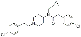 2-(4-CHLOROPHENYL)-N-(1-[2-(4-CHLOROPHENYL)ETHYL]PIPERIDIN-4-YL)-N-(CYCLOPROPYLMETHYL)ACETAMIDE Struktur