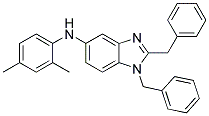 (1,2-DIBENZYL-1H-BENZOIMIDAZOL-5-YL)-(2,4-DIMETHYL-PHENYL)-AMINE Struktur