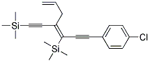 1-CHLORO-4-(Z-3-TRIMETHYLSILANYL-4-TRIMETHYLSILANYLETHYNYLHEPTA-3,6-DIEN-1-YNYL)BENZENE Struktur