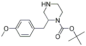 2-(4-METHOXY-BENZYL)-PIPERAZINE-1-CARBOXYLIC ACID TERT-BUTYL ESTER Struktur