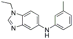 (1-ETHYL-1H-BENZOIMIDAZOL-5-YL)-M-TOLYL-AMINE Struktur