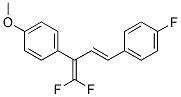 1,1-DIFLUORO-4-(4-FLUOROPHENYL)-2-(4-METHOXYPHENYL)-1,3-BUTADIENE Struktur