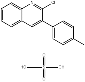 2-CHLORO-3-(4-METHYLPHENYL)QUINOLINIUM HYDROGEN SULFATE Struktur