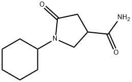 1-CYCLOHEXYL-5-OXOPYRROLIDINE-3-CARBOXAMIDE Struktur