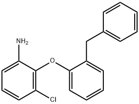 2-(2-BENZYLPHENOXY)-3-CHLOROANILINE Struktur