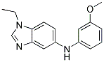 (1-ETHYL-1H-BENZOIMIDAZOL-5-YL)-(3-METHOXY-PHENYL)-AMINE Struktur