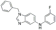 (1-BENZYL-1H-BENZOIMIDAZOL-5-YL)-(3-FLUORO-PHENYL)-AMINE Struktur