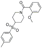 1-(2-METHOXYBENZOYL)-4-[(4-METHYLPHENYL)SULFONYL]PIPERIDINE Struktur