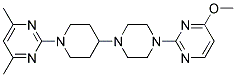 2-(4-[4-(4-METHOXYPYRIMIDIN-2-YL)PIPERAZIN-1-YL]PIPERIDIN-1-YL)-4,6-DIMETHYLPYRIMIDINE Struktur