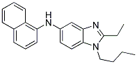 (1-BUTYL-2-ETHYL-1H-BENZOIMIDAZOL-5-YL)-NAPHTHALEN-1-YL-AMINE Struktur