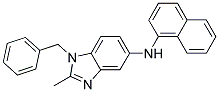 (1-BENZYL-2-METHYL-1H-BENZOIMIDAZOL-5-YL)-NAPHTHALEN-1-YL-AMINE Struktur