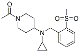 1-ACETYL-N-CYCLOPROPYL-N-[2-(METHYLSULFONYL)BENZYL]PIPERIDIN-4-AMINE Struktur