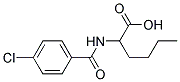 2-(4-CHLORO-BENZOYLAMINO)-HEXANOIC ACID Struktur