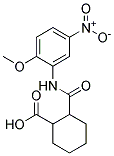 2-(2-METHOXY-5-NITRO-PHENYLCARBAMOYL)-CYCLOHEXANECARBOXYLIC ACID Struktur