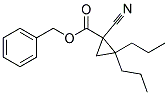 1-CYANO-2,2-DIPROPYL-CYCLOPROPANECARBOXYLIC ACID BENZYL ESTER Struktur