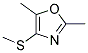 2,5-DIMETHYL-4-METHYLSULFANYL-OXAZOLE Struktur