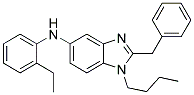 (2-BENZYL-1-BUTYL-1H-BENZOIMIDAZOL-5-YL)-(2-ETHYL-PHENYL)-AMINE Struktur