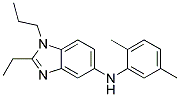 (2,5-DIMETHYL-PHENYL)-(2-ETHYL-1-PROPYL-1H-BENZOIMIDAZOL-5-YL)-AMINE Struktur