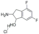 2-AMINO-4,6-DIFLUORO-INDAN-1-OL HYDROCHLORIDE Struktur