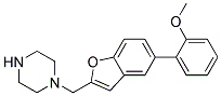 1-([5-(2-METHOXYPHENYL)-1-BENZOFURAN-2-YL]METHYL)PIPERAZINE Struktur