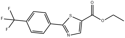 2-(4-TRIFLUOROMETHYL-PHENYL)-THIAZOLE-5-CARBOXYLIC ACID ETHYL ESTER Struktur