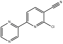 2-CHLORO-6-PYRAZIN-2-YL-NICOTINONITRILE Struktur