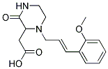 (1-[3-(2-METHOXY-PHENYL)-ALLYL]-3-OXO-PIPERAZIN-2-YL)-ACETIC ACID Struktur