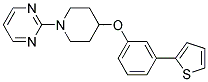 2-(4-[3-(2-THIENYL)PHENOXY]PIPERIDIN-1-YL)PYRIMIDINE Struktur