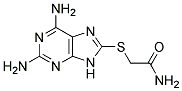 2-((2,6-DIAMINO-9H-PURIN-8-YL)THIO)ACETAMIDE Struktur