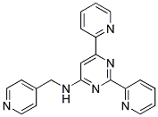 2,6-DIPYRIDIN-2-YL-N-(PYRIDIN-4-YLMETHYL)PYRIMIDIN-4-AMINE Struktur