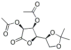 2,3-DI-O-ACETYL-5,6-O-ISOPROPYLIDENE-L-GULONO-1,4-LACTONE Struktur