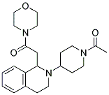 2-(1-ACETYLPIPERIDIN-4-YL)-1-(2-MORPHOLIN-4-YL-2-OXOETHYL)-1,2,3,4-TETRAHYDROISOQUINOLINE Struktur