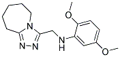 2,5-DIMETHOXY-N-(6,7,8,9-TETRAHYDRO-5H-[1,2,4]TRIAZOLO[4,3-A]AZEPIN-3-YLMETHYL)ANILINE Struktur