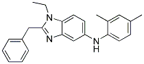 (2-BENZYL-1-ETHYL-1H-BENZOIMIDAZOL-5-YL)-(2,4-DIMETHYL-PHENYL)-AMINE Struktur