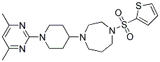 1-[1-(4,6-DIMETHYLPYRIMIDIN-2-YL)PIPERIDIN-4-YL]-4-(2-THIENYLSULFONYL)-1,4-DIAZEPANE Struktur