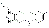 (2,4-DIMETHYL-PHENYL)-(1-PROPYL-1H-BENZOIMIDAZOL-5-YL)-AMINE Struktur