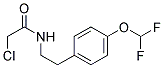 2-CHLORO-N-[2-[4-(DIFLUOROMETHOXY)PHENYL]ETHYL]ACETAMIDE Struktur