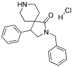 2-BENZYL-4-PHENYL-2,8-DIAZASPIRO[4.5]DECAN-1-ONE HYDROCHLORIDE Struktur