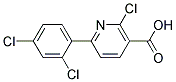 2-CHLORO-6-(2,4-DICHLORO-PHENYL)-NICOTINIC ACID Struktur