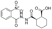 (1S,2R)-2-([2-(2-NITROBENZOYL)HYDRAZINO]CARBONYL)CYCLOHEXANECARBOXYLIC ACID Struktur