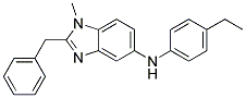 (2-BENZYL-1-METHYL-1H-BENZOIMIDAZOL-5-YL)-(4-ETHYL-PHENYL)-AMINE Struktur