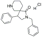 2-BENZYL-4-PHENYL-2,7-DIAZASPIRO[4.5]DECAN-1-ONE HYDROCHLORIDE Struktur