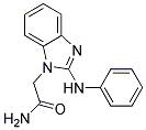 2-(2-ANILINO-1H-BENZIMIDAZOL-1-YL)ACETAMIDE Struktur