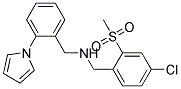 1-[4-CHLORO-2-(METHYLSULFONYL)PHENYL]-N-[2-(1H-PYRROL-1-YL)BENZYL]METHANAMINE Struktur